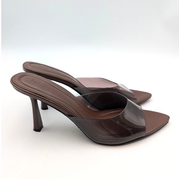 Open Edit Piper Block Heel Sandal Women's Brown Chocolate Size US10M EU41 - Picture 3 of 14